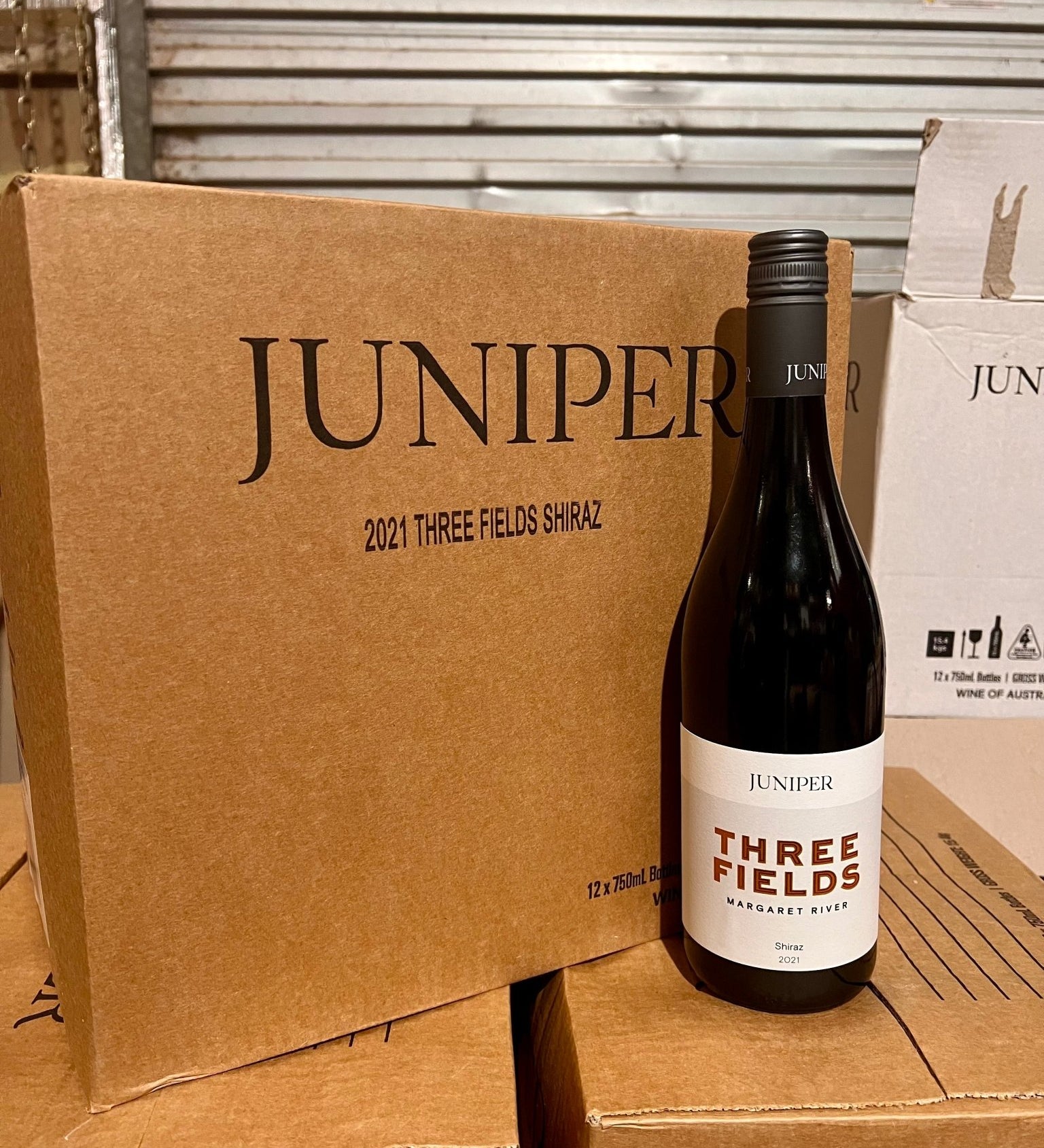 Juniper EstateFireside Case / 2021 Three Fields Shiraz - Juniper Estate