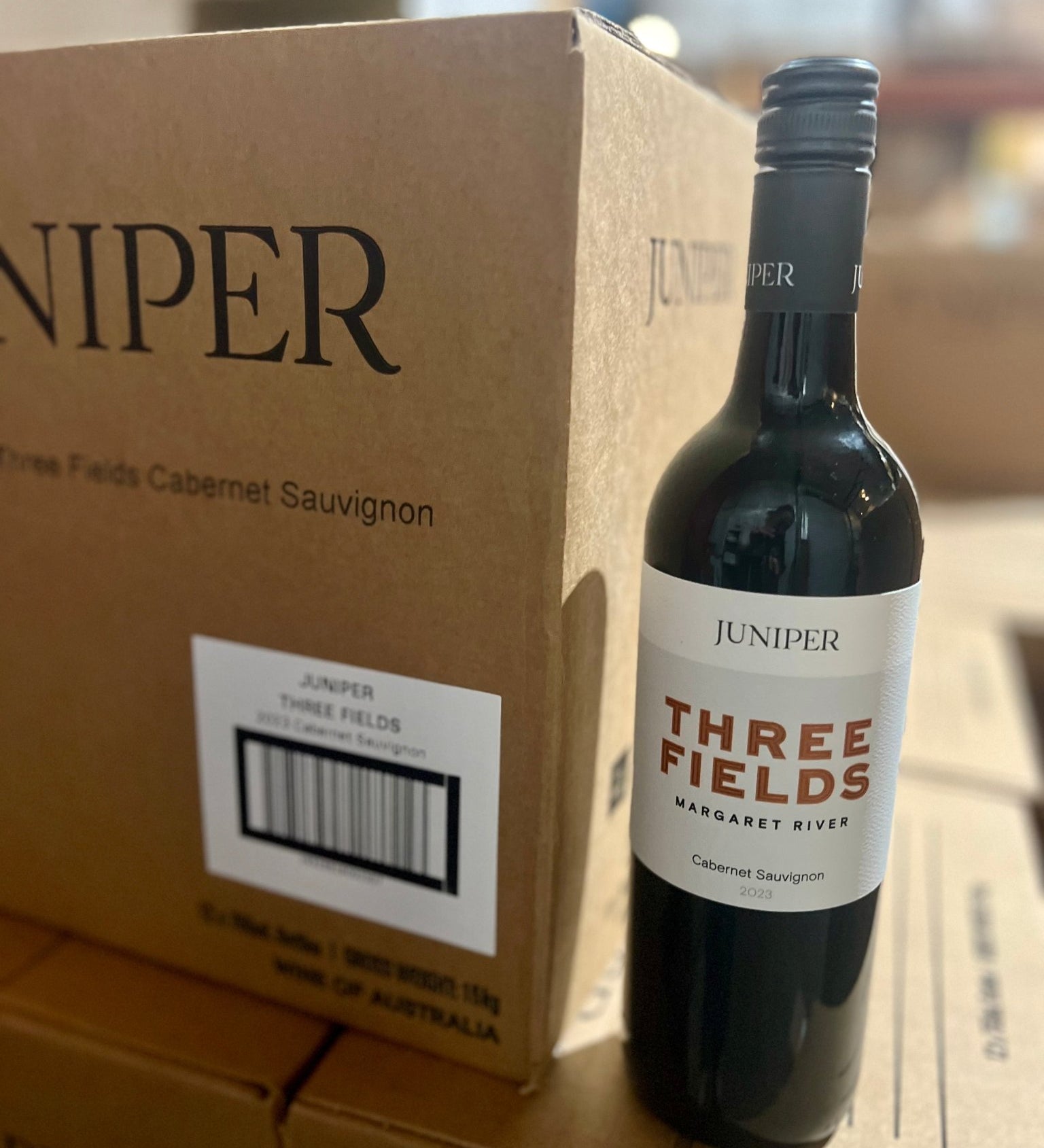 Juniper EstateFireside Case / 2023 Three Fields Cabernet Sauvignon - Juniper Estate