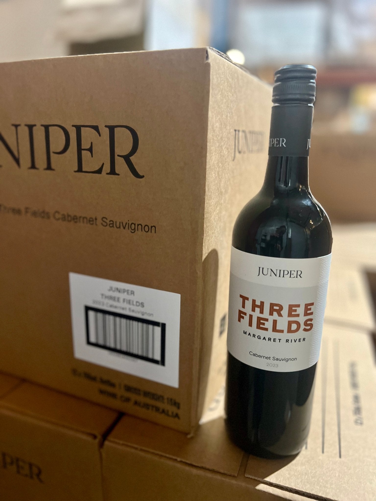 Juniper EstateFireside Case / 2023 Three Fields Cabernet Sauvignon - Juniper Estate