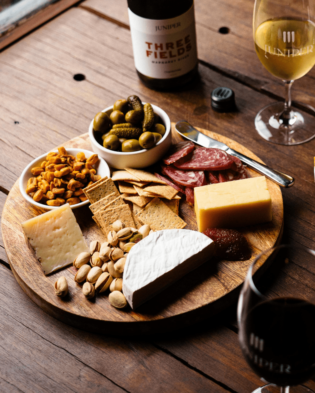 Juniper EstateWine Tasting & Mediterranean Grazing BoardFood - On Premise - Juniper Estate